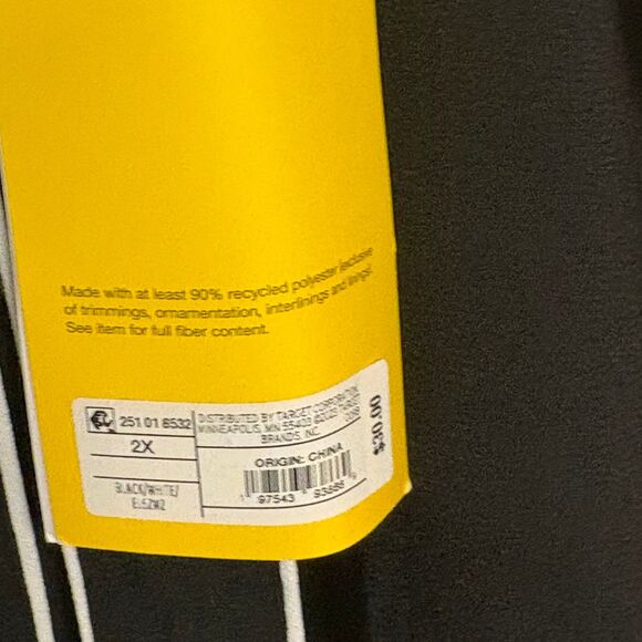 Diane Von Furstenberg For Target Black Skort Size 2X - Picture 6 of 8